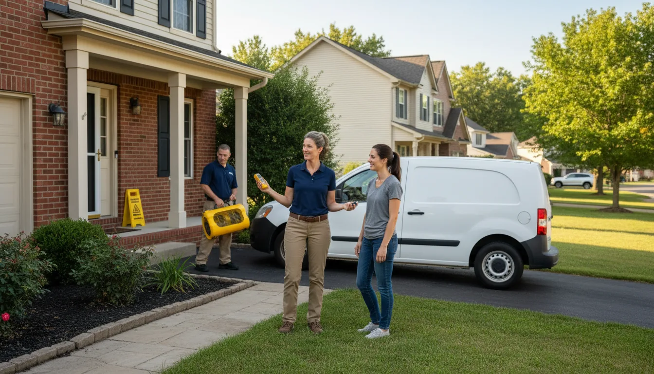 Residential water damage restoration in Abbeville, LA